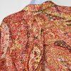 Marina Rinaldi Multicolored Cotton Button Up Shirt Size 27/16W 3/4 Sleeves Tunic