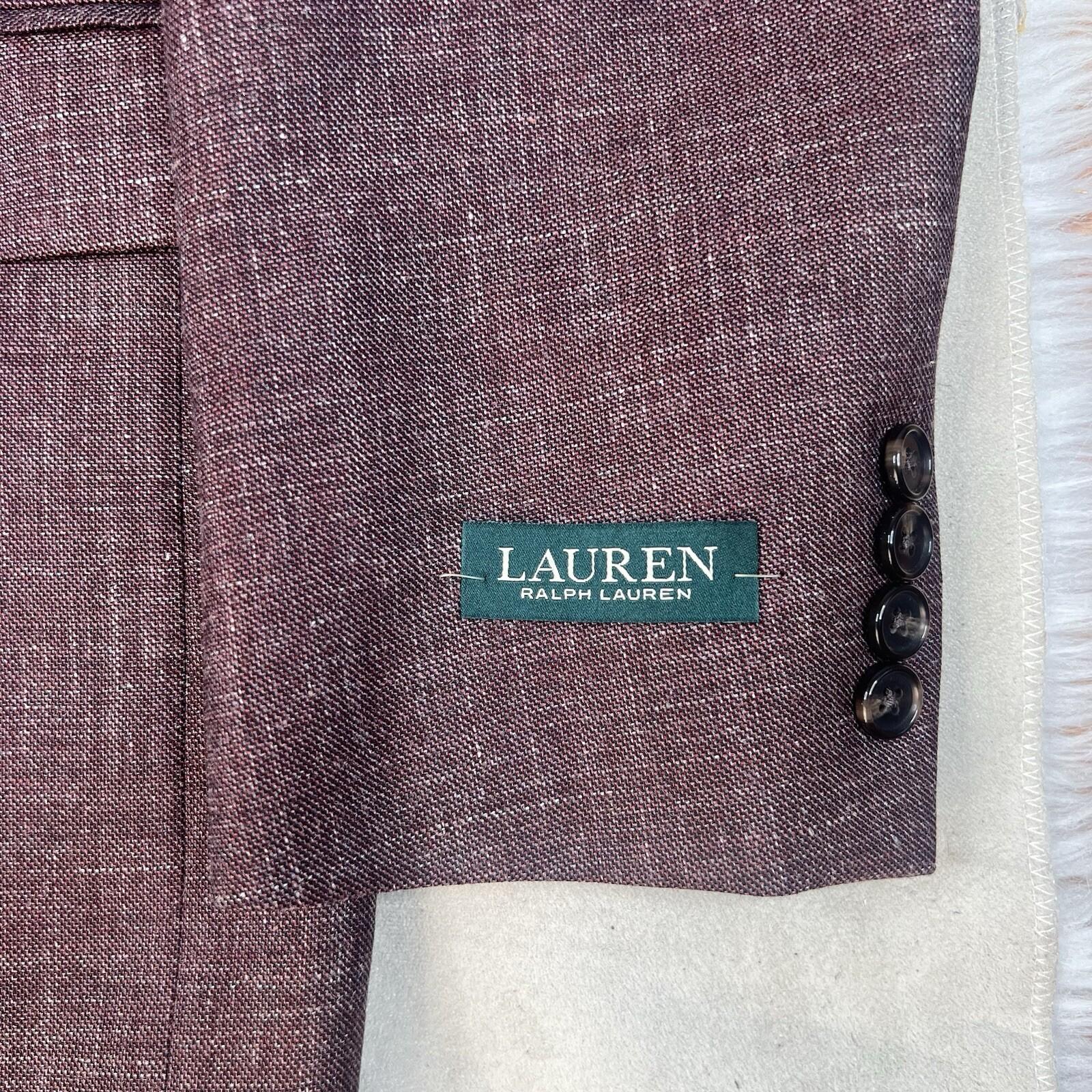 Lauren Ralph Lauren Wool Silk Size 44L Ultraflex Performance Sport Coat New