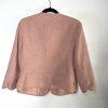 Kasper Vtg Polyester Rayon Skirt Suit 8P Pink Flared Lined Collarless Classic