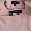 Kasper Vtg Polyester Rayon Skirt Suit 8P Pink Flared Lined Collarless Classic