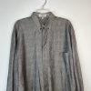 10-4322.jpg Mondo Di Marco Rayon Polyester Button Up Shirt XL Gray Long Sleeve Made In Italy