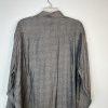 10-4323.jpg Mondo Di Marco Rayon Polyester Button Up Shirt XL Gray Long Sleeve Made In Italy