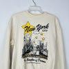 Minted New York Men Cotton Sweater Size S The Sandbox of Dreams Graphic Crewneck