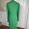 BEN MARC INTERNNATIONAL 2PC Green Beaded Polyester Open Front Skirt Suit Size 22