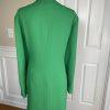 BEN MARC INTERNNATIONAL 2PC Green Beaded Polyester Open Front Skirt Suit Size 22