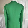 BEN MARC INTERNNATIONAL 2PC Green Beaded Polyester Open Front Skirt Suit Size 22