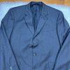 JoS A Bank Men Wool Suit 46 Pants 40x32 Charcoal Notch Lapel One Vent Career 2PC