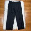 JoS A Bank Men Wool Suit 46 Pants 40x32 Charcoal Notch Lapel One Vent Career 2PC