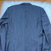 Jones New York Men Wool Suit 46L Pants 36x30.5 Vest Gray Striped Flannel 3PC