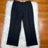 Jones New York Men Wool Suit 46L Pants 36x30.5 Vest Gray Striped Flannel 3PC