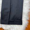 Jones New York Men Wool Suit 46L Pants 36x30.5 Vest Gray Striped Flannel 3PC