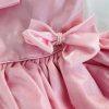 Vintage Pazazz Circle Pageant Dress Size 4T Pink Lace Belt Bow Twirl Ring Nylon