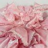 Vintage Pazazz Circle Pageant Dress Size 4T Pink Lace Belt Bow Twirl Ring Nylon
