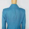 0 St John Santana Knit Metallic Blazer Size 4 Turquoise Shimmer Quiet Luxury