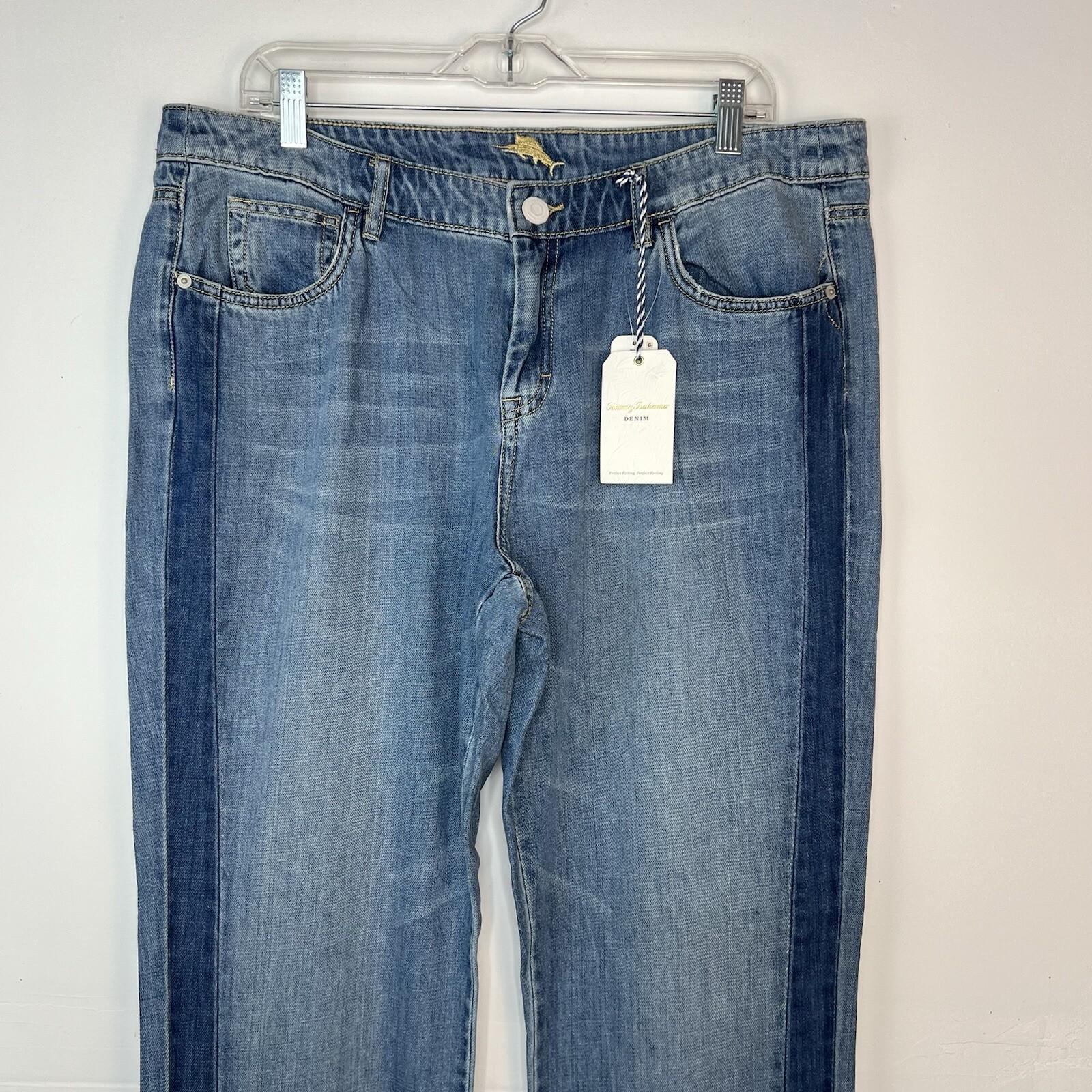 Tommy Bahama Jeans 32x29 Devin Indigo Shadow Boyfriend Relaxed Silhouette Denim