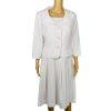 10-4417.jpg Talbots Dress Suit Size 8 White Rose Seersucker Lined Pleated Flare Cocktail