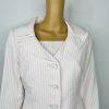 10-4420.jpg Talbots Dress Suit Size 8 White Rose Seersucker Lined Pleated Flare Cocktail