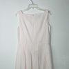 10-4426.jpg Talbots Dress Suit Size 8 White Rose Seersucker Lined Pleated Flare Cocktail