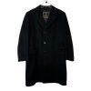 10-4429.jpg The Halle Bro Co Vintage 100% Mongolian Cashmere Coat 48 Black One Vent Lined
