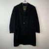 10-4431.jpg The Halle Bro Co Vintage 100% Mongolian Cashmere Coat 48 Black One Vent Lined