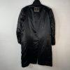 10-4435.jpg The Halle Bro Co Vintage 100% Mongolian Cashmere Coat 48 Black One Vent Lined