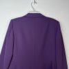 Kasper Women Polyester Skirt Suit Size 12P Purple Double Breasted Lined Cocktail