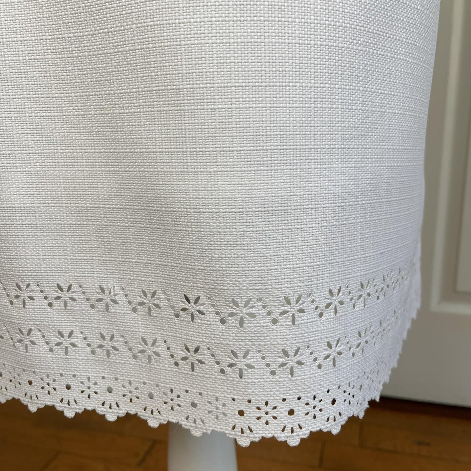 New DANILLO Women 2PC White Polyester Lined Short Sleeves Skirt Suit Size 8