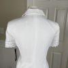 New DANILLO Women 2PC White Polyester Lined Short Sleeves Skirt Suit Size 8