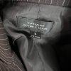 Tahari ASL Women Polyester Rayon Blazer Size 4 Brown Striped Single Breasted 1PC