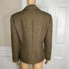 Le Suit Women Polyester Blazer Scarf Size 14P Green Single Breasted Lined 1PC