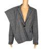 John Meyer Polyester Viscose  Pant Suit Size 10 Gray Multicolor Lined Career 2PC