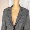 John Meyer Polyester Viscose  Pant Suit Size 10 Gray Multicolor Lined Career 2PC