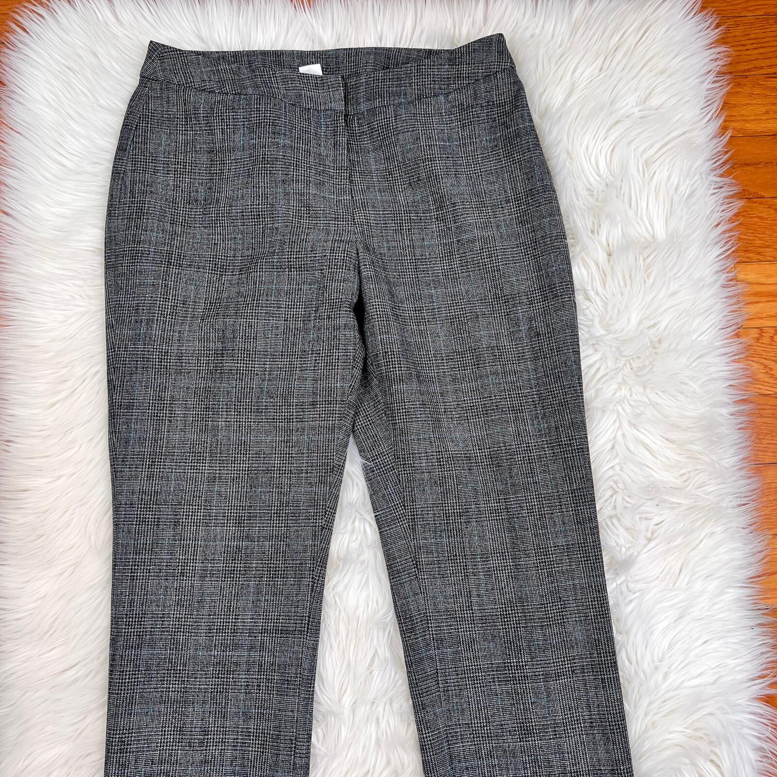 John Meyer Polyester Viscose  Pant Suit Size 10 Gray Multicolor Lined Career 2PC