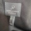 Adrianna Papell Bodice Jumpsuit Size 14 Black Sleeveless Sequin Lace Mesh Crepe
