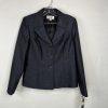 Le Suit Polyester Metallic Black Orchid Skirt Suit 8 Midi Cocktail Shawl Collar