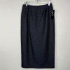 Le Suit Polyester Metallic Black Orchid Skirt Suit 8 Midi Cocktail Shawl Collar