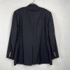 Brook Brothers Loro Piana Madison Wool Blazer 42R Black Gold Buttons Vent Preppy