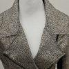 SB by Sachin & Babi Women Printed Metallic Moto Jacket Size XL Gold  Zip Up New