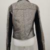 SB by Sachin & Babi Women Printed Metallic Moto Jacket Size XL Gold  Zip Up New