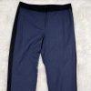 Gianni Bini Viscose Blend Pant Suit Size 4 Blue Black Denim Like Slim Fit 2Piece