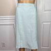 Kasper Women Polyester Acetate Aquamarine Skirt Suit Size 10 Lined 3/4 Sleeves