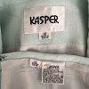 Kasper Women Polyester Acetate Aquamarine Skirt Suit Size 10 Lined 3/4 Sleeves