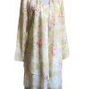 Metaphor Floral Dress Top Blouse Size 10 Tier Relax Long Sleeves Collarless 2PC