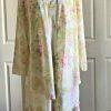 Metaphor Floral Dress Top Blouse Size 10 Tier Relax Long Sleeves Collarless 2PC
