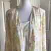 Metaphor Floral Dress Top Blouse Size 10 Tier Relax Long Sleeves Collarless 2PC