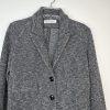 Amina Rubinacci Wool Blend White Blue Blazer Size 44 Stretch Made In Italy