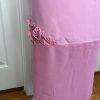 Nina Rossi Polyester Skirt Suit Top Size 22 Pink Ruffle Beaded Lined Women 3PC