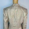 John Meyer Polyester Rayon Metallic Skirt Suit Size 10 Gold Floral Cocktail New