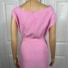 Nina Rossi Polyester Skirt Suit Top Size 22 Pink Ruffle Beaded Lined Women 3PC