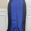 New Nubiano NY 2PC Navy Blue Polyester Ruffle Cocktail Skirt Suit Size 26W